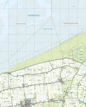 Topografische Kaart 05F Oudebildtzijl digitaal