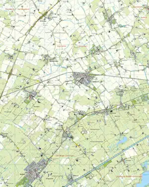 Topografische Kaart 07E Loppersum digitaal