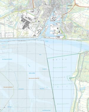 Topografische Kaart 08B Dollard digitaal