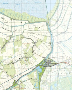 Topografische Kaart 08D Bad Nieuweschans digitaal