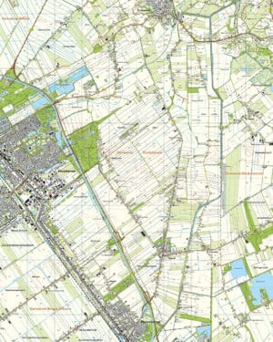 Topografische Kaart 13C Stadskanaal digitaal