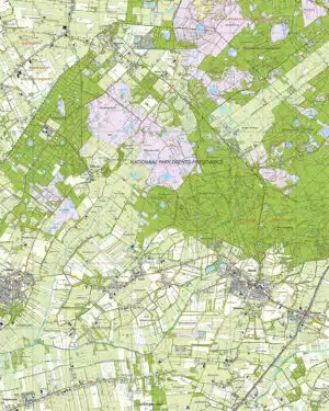 Topografische Kaart 16F Diever digitaal