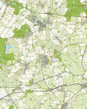 Topografische Kaart 17G Oosterhesselen digitaal