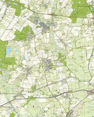 Topografische Kaart 17G Oosterhesselen digitaal
