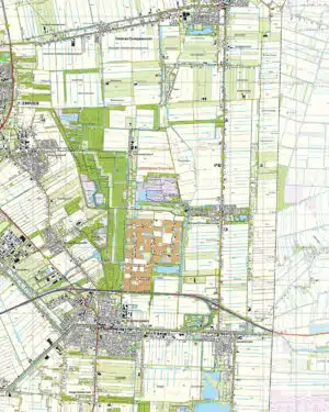 Topografische Kaart 18C Klazienaveen digitaal