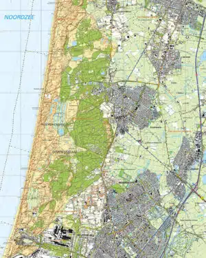 Topografische Kaart 19C Castricum digitaal