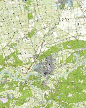 Topografische Kaart 22C Ommen digitaal