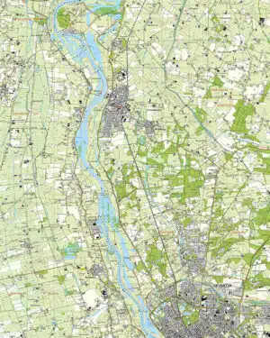 Topografische Kaart 27G Olst digitaal