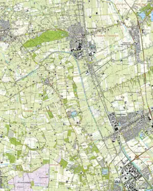 Topografische Kaart 28B Vriezenveen digitaal