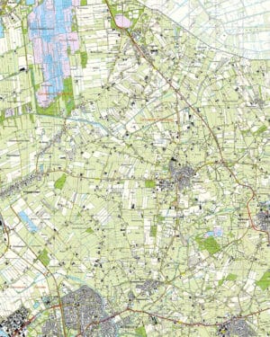 Topografische Kaart 28E Geesteren digitaal