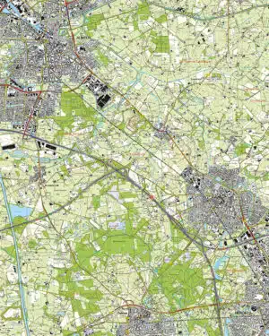 Topografische Kaart 28G Almelo digitaal