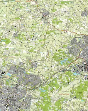 Topografische Kaart 28H Hengelo digitaal