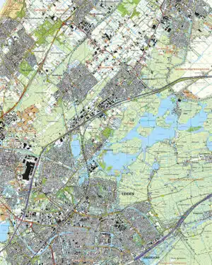 Topografische Kaart 30F Leiden digitaal