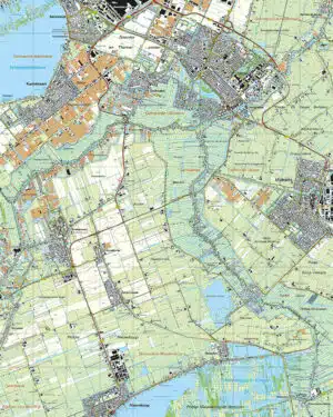 Topografische Kaart 31B Uithoorn digitaal