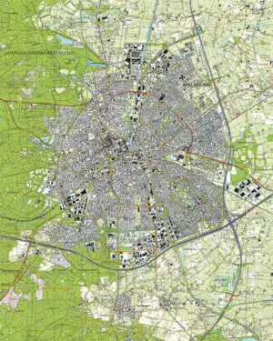 Topografische Kaart 33B Apeldoorn digitaal