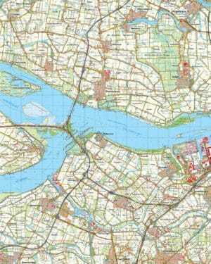 Topografische kaart 43O Willemstad digitaal