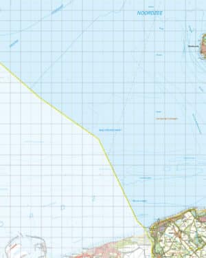 Topografische kaart 47O Cadzand digitaal