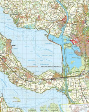 Topografische kaart 49W Bergen op Zoom digitaal