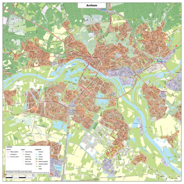 Kaart Arnhem