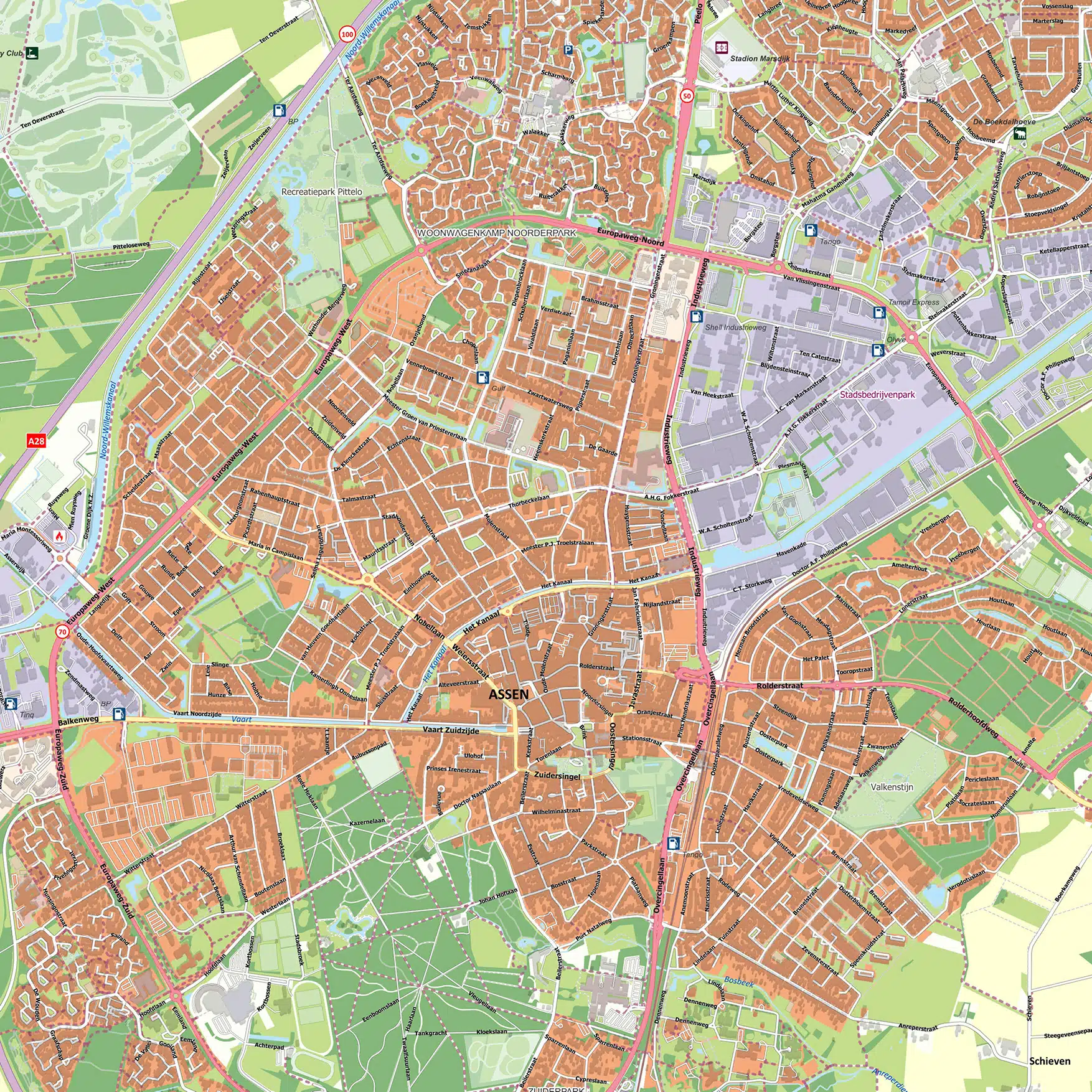 NL 1307 Kaart Assen_DETAIL