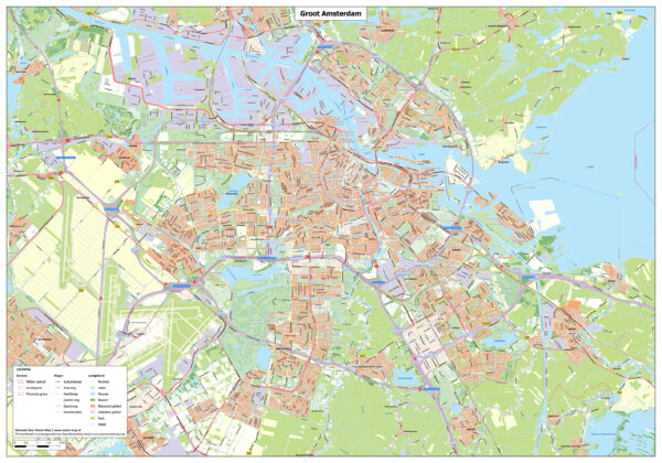 Kaart Groot Amsterdam
