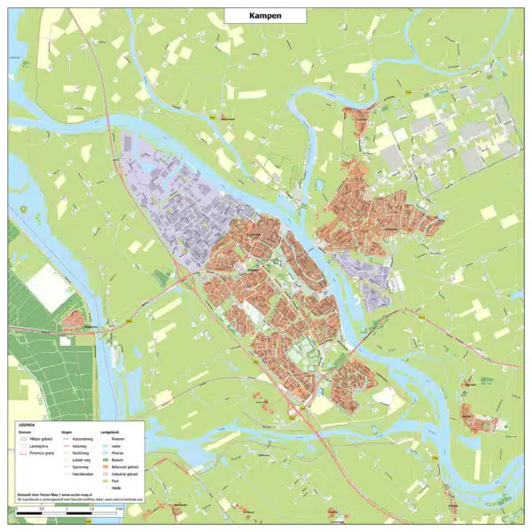 Kaart Kampen