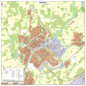 Kaart Middelburg