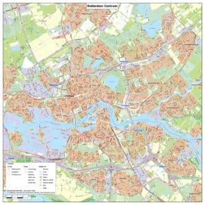 Kaart Rotterdam