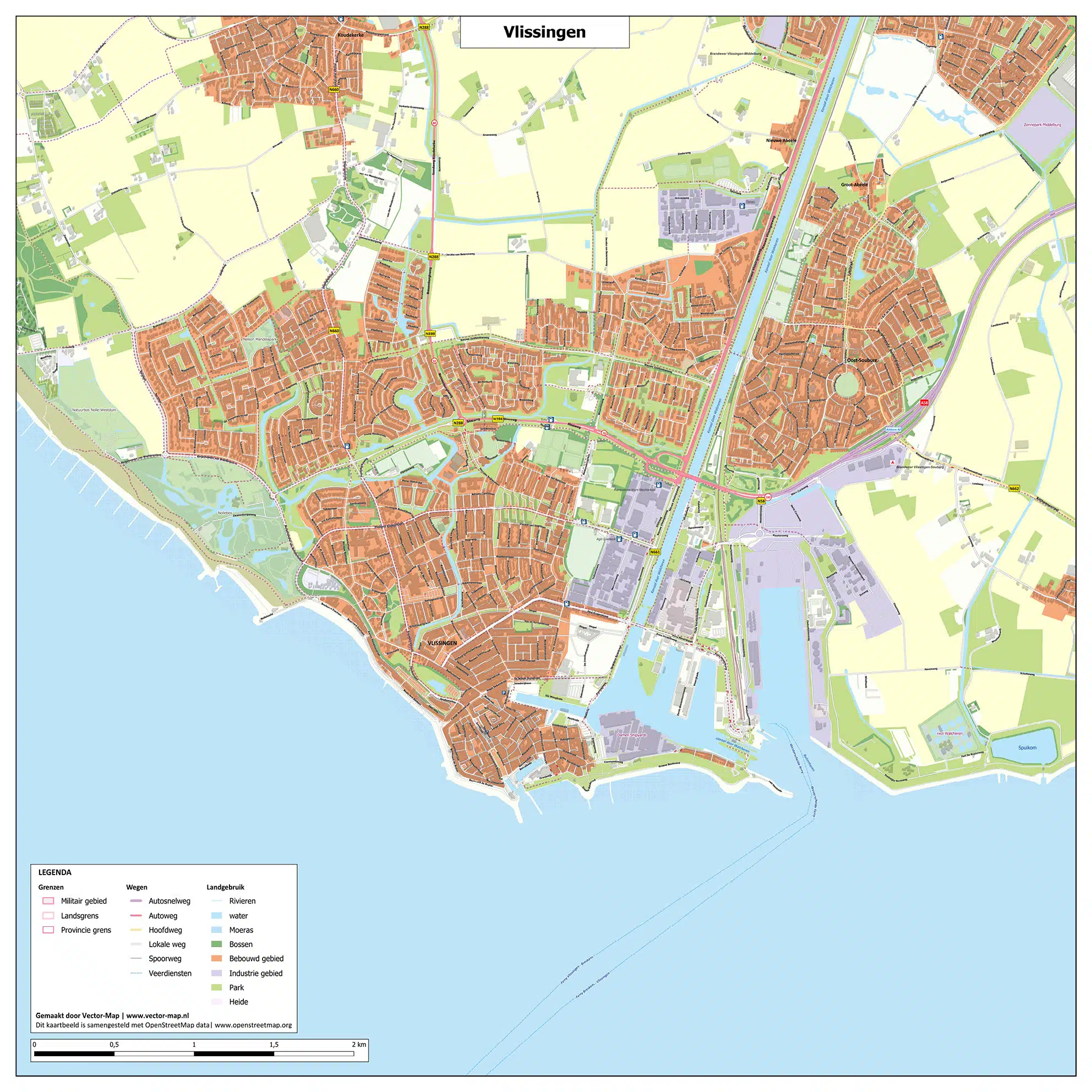 Kaart Vlissingen Kaart Vlissingen