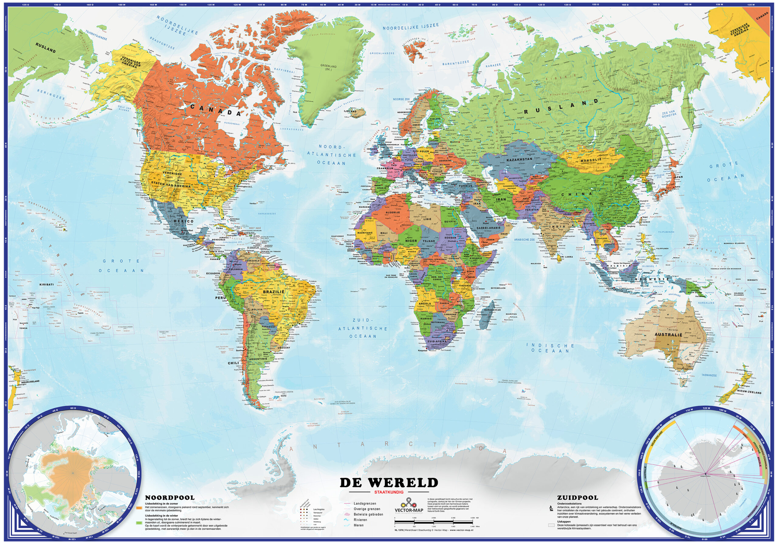 De Wereld Van Wereldkaarten Vector Map De Wereld Van Wereldkaarten Vector Map