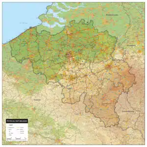 Natuurkundige Kaart België