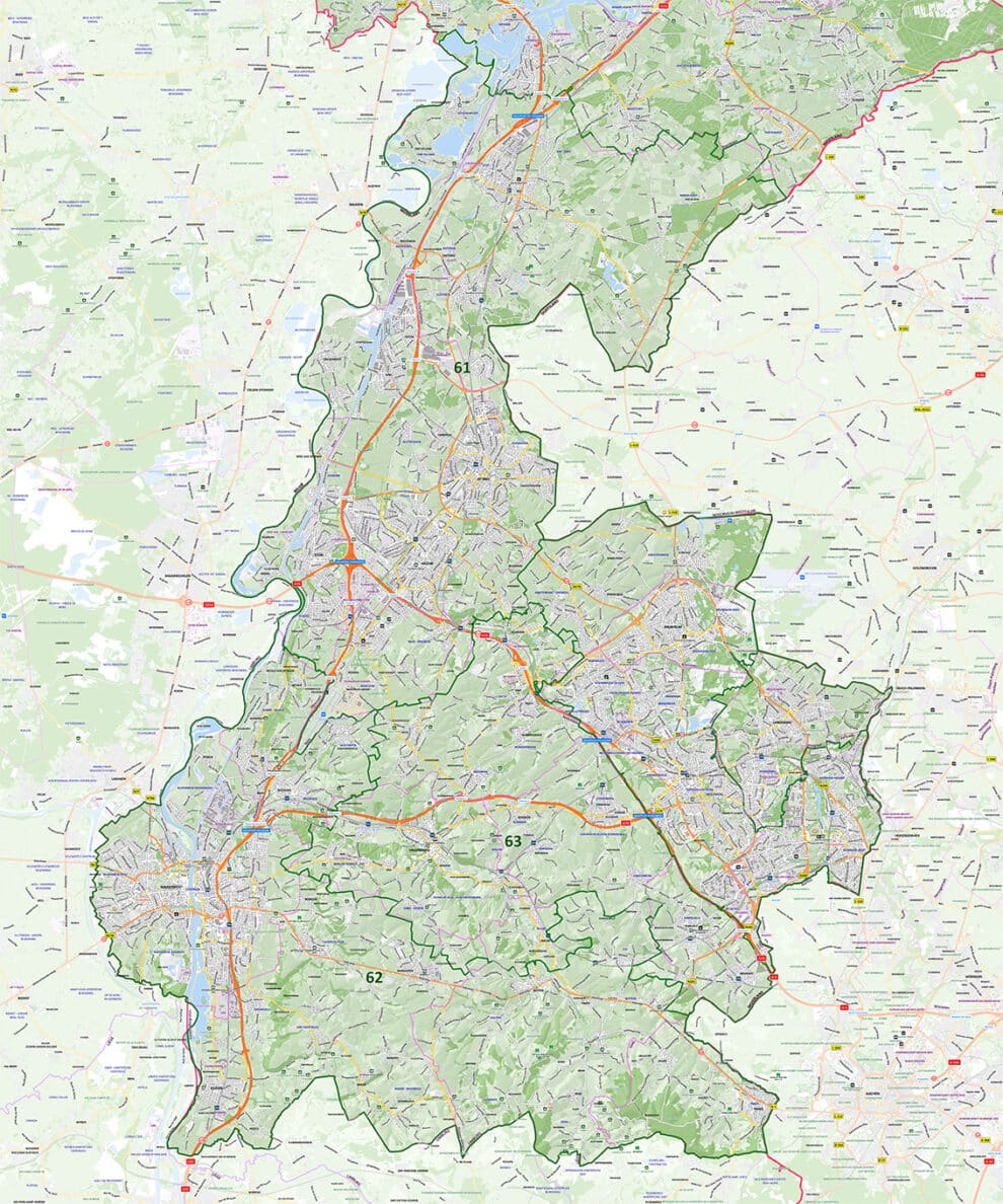 Eiland Kaart Zuid Limburg