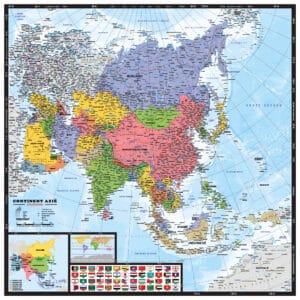 Kaart Azië Staatkundig