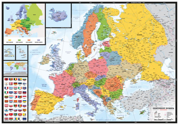 Kaart Europa Staatkundig