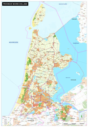 Kaart Noord-Holland