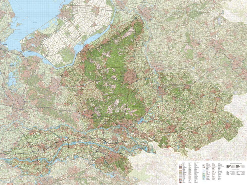 Topografische kaart Gelderland