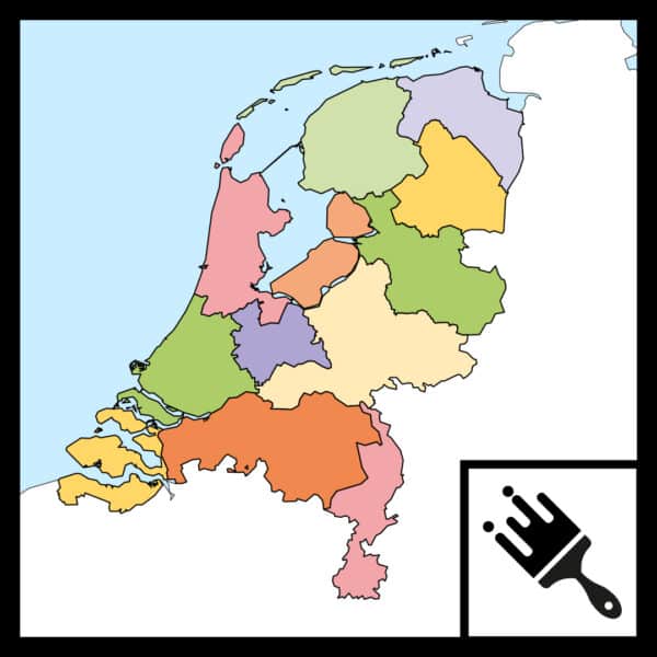Gepersonaliseerde Nederland Kaart