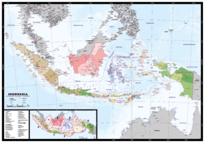 Kaart Indonesië Staatkundig