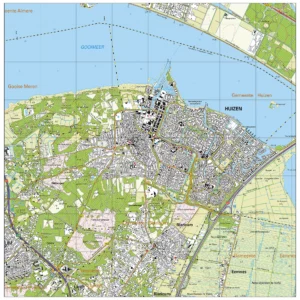 Topografische kaart Huizen