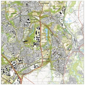Topografische kaart Kerkrade