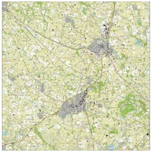 Topografische kaart Oost Gelre