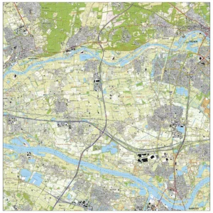 Topografische kaart Overbetuwe