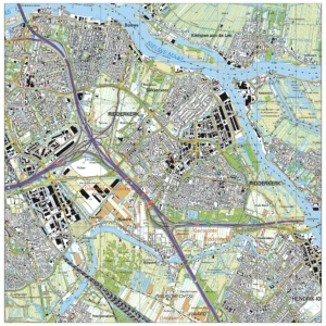 Topografische kaart Ridderkerk