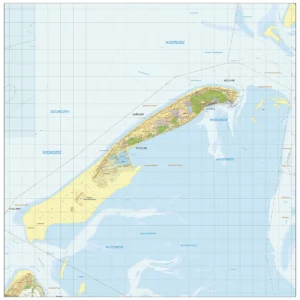 Topografische kaart Vlieland