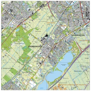Topografische kaart Voorschoten