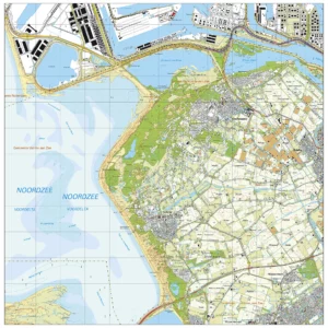 Topografische kaart Westvoorne