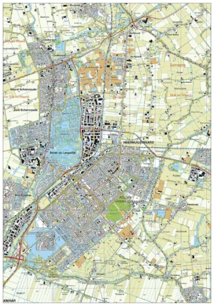 Topografische kaart Heerhugowaard