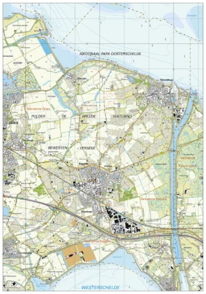 Topografische kaart Kapelle