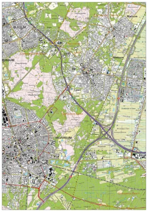 Topografische kaart Laren