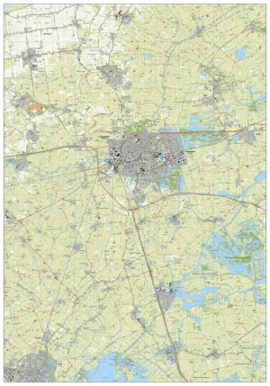 Topografische kaart Leeuwarden